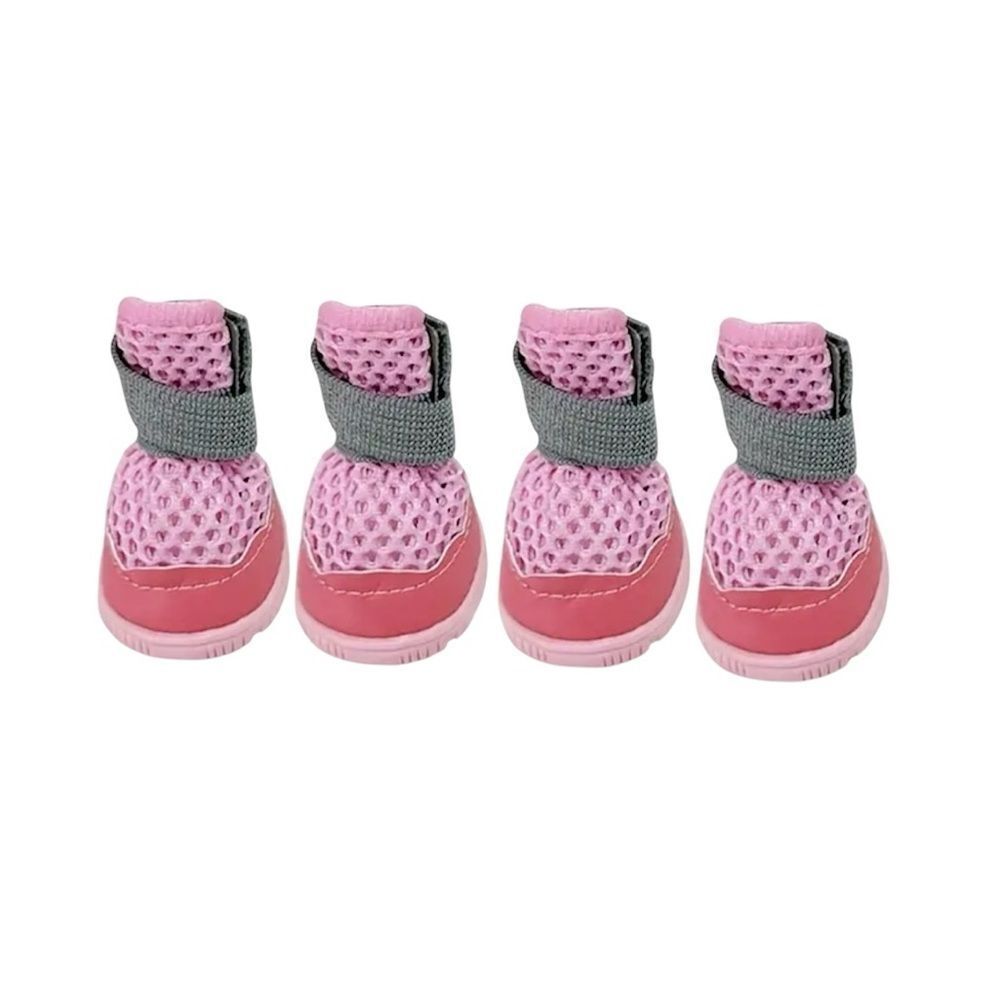 Pink and Gray Dog Boots NIP